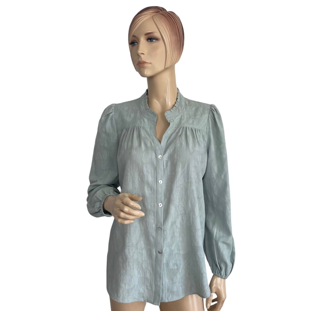 Finicky Filly Women's Button Down Blouse Small